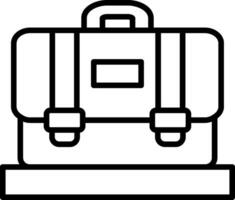 Suitcase Line Icon vector