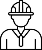 Engineer Line Icon vector