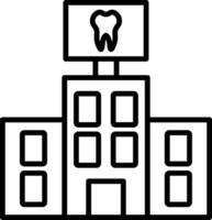 Dental Care Line Icon vector