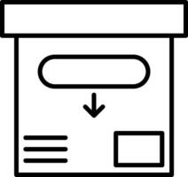 Archive Line Icon vector