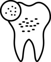 Infected Line Icon vector