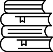 Books Line Icon vector