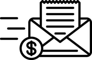 Envelope Line Icon vector