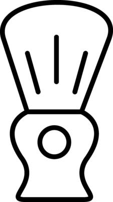 Shaving Brush Line Icon