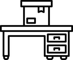 Box Line Icon vector