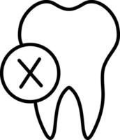 Dentist Line Icon vector