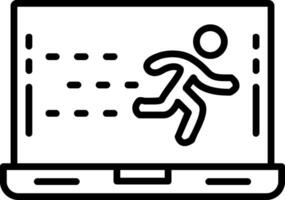 Sprint Line Icon vector