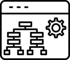 Hierarchy Line Icon vector