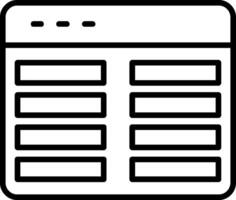 Web Programming Line Icon vector