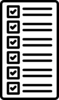 List Line Icon vector