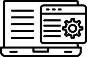 Software Application Line Icon vector