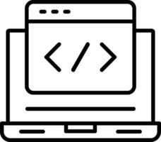 Web Development Line Icon vector