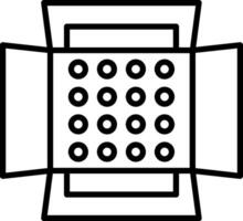 Soft Box Line Icon vector