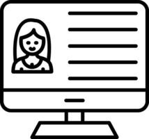 User Profiles Line Icon vector