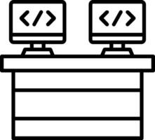 Pair Line Icon vector