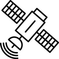 Satellite Line Icon vector