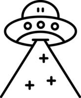 Ufo Line Icon vector