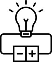 Electrical Circuit Line Icon vector