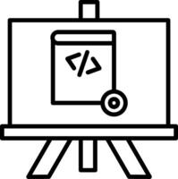 Demo Line Icon vector