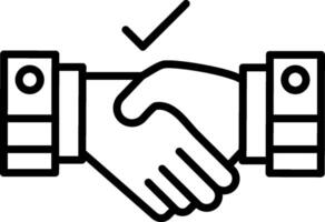 Agreement Line Icon vector