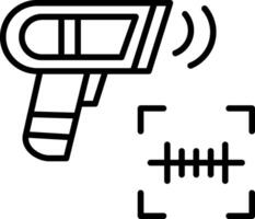 Scanning Line Icon vector