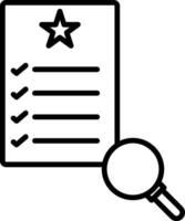 Quality Control Line Icon vector