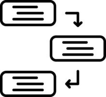 Dependencies Line Icon vector