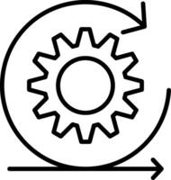 Scrum Line Icon vector