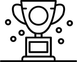 Trophy Line Icon vector