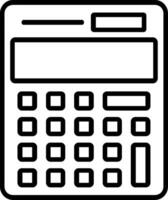 Calculator Line Icon vector