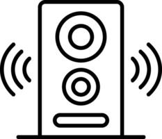 Speaker Line Icon vector