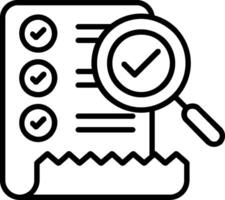 Checklist Line Icon vector