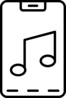 Mobile Line Icon vector