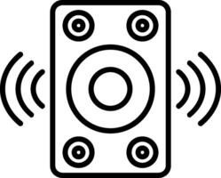 Speaker Line Icon vector
