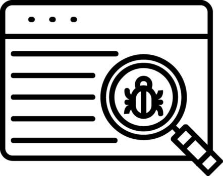Web Coding Line Icon vector