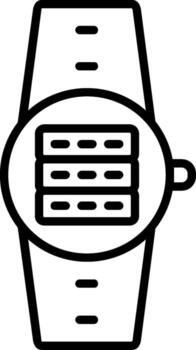Server Line Icon vector
