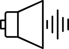 icono de línea de audio vector