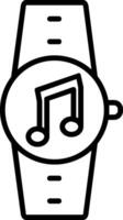 Music Line Icon vector