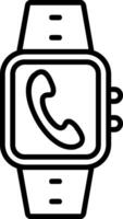 Incoming Call Line Icon vector