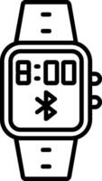 Bluetooth Line Icon vector