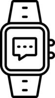 Message Line Icon vector