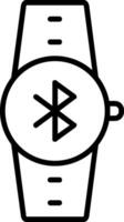 Bluetooth Line Icon vector