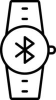 Bluetooth Line Icon vector