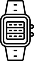 Server Line Icon vector