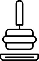 Tamper Line Icon vector