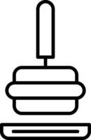 Tamper Line Icon vector