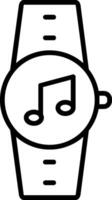 Music Line Icon vector