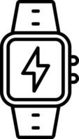 Charge Line Icon vector