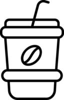 Take Away Line Icon vector