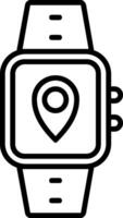 Location Line Icon vector